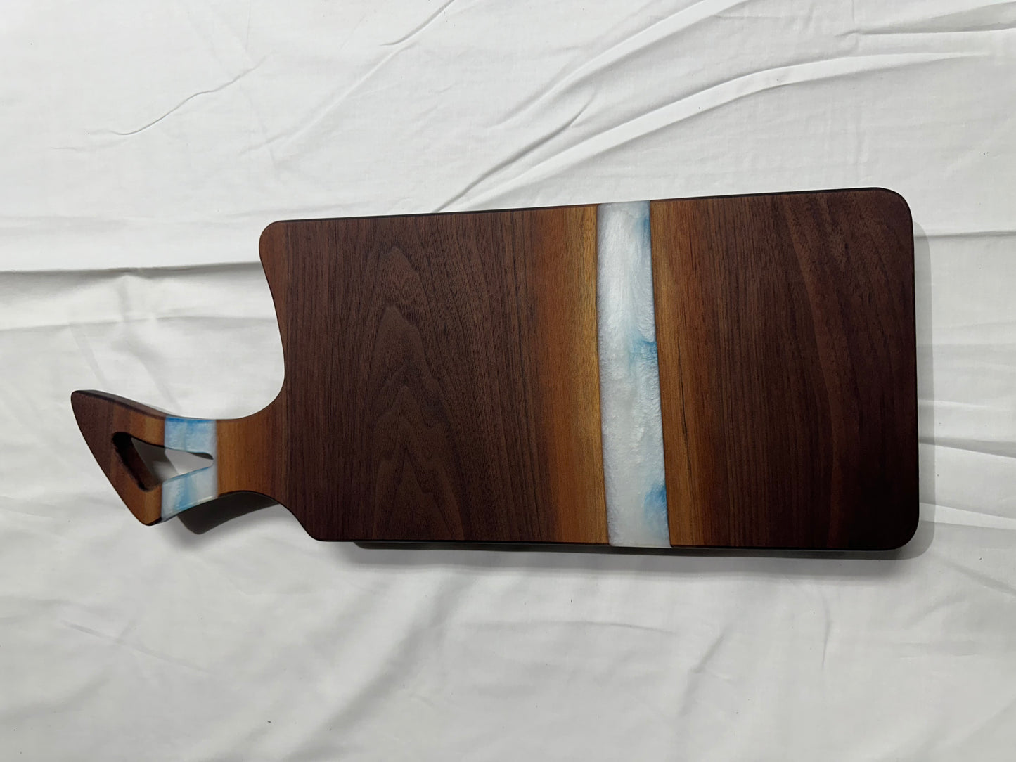 ‘Dragon’s Eye’ reversible Black Walnut serving/cutting board