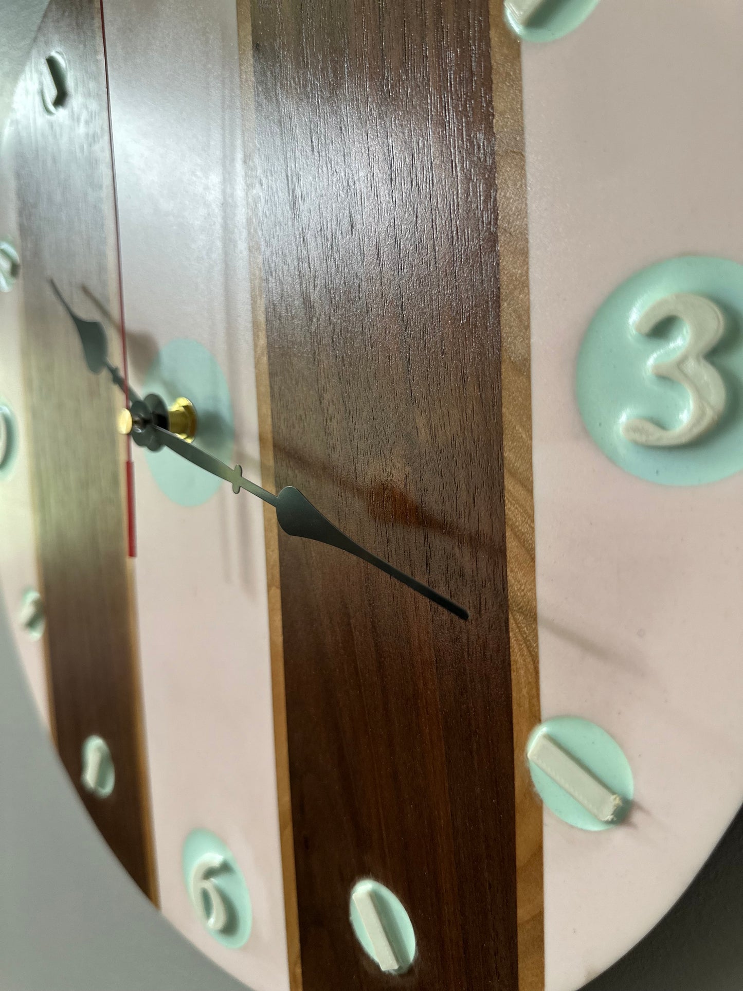 Black Walnut & Cherry 14" Clock