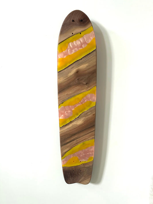 Skateboard Wall Art 'THE MYSTERY' Hardwood & Epoxy Resin